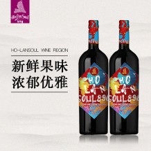 贺兰神酒庄 890有机赤霞珠干红葡萄酒(双瓶) 贺兰山东麓葡萄酒