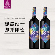 贺兰神酒庄 890精选有机赤霞珠干红葡萄酒(双瓶) 宁夏贺兰山东麓